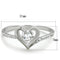 Sterling Silver Rings For Women TS425 Rhodium 925 Sterling Silver Ring