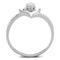 Sterling Silver Rings For Women TS425 Rhodium 925 Sterling Silver Ring