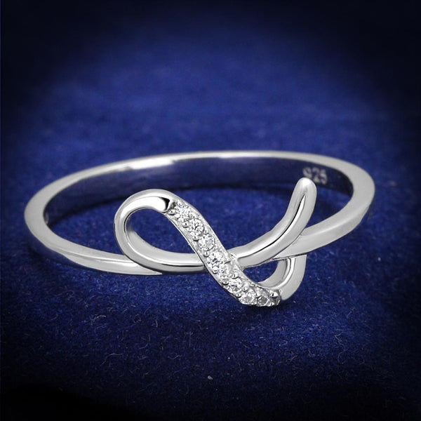 Sterling Silver Rings For Women TS426 Rhodium 925 Sterling Silver Ring