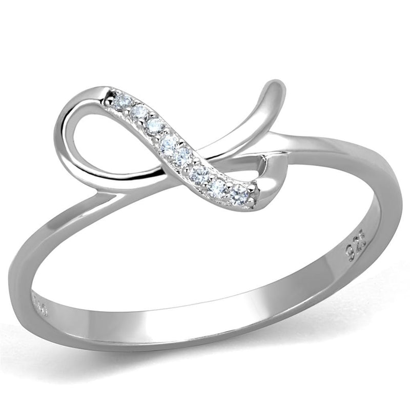 Sterling Silver Rings For Women TS426 Rhodium 925 Sterling Silver Ring