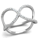 Sterling Silver Rings For Women TS427 Rhodium 925 Sterling Silver Ring