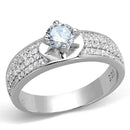 Sterling Silver Rings For Women TS428 Rhodium 925 Sterling Silver Ring