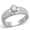Sterling Silver Rings For Women TS428 Rhodium 925 Sterling Silver Ring