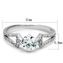 Sterling Silver Rings For Women TS430 Rhodium 925 Sterling Silver Ring