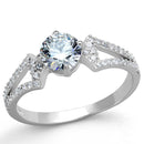 Sterling Silver Rings For Women TS430 Rhodium 925 Sterling Silver Ring