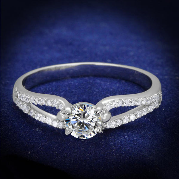 Sterling Silver Rings For Women TS431 Rhodium 925 Sterling Silver Ring