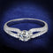 Sterling Silver Rings For Women TS431 Rhodium 925 Sterling Silver Ring
