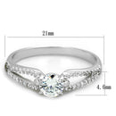 Silver Jewelry Rings Sterling Silver Rings For Women TS431 Rhodium 925 Sterling Silver Ring Alamode Fashion Jewelry Outlet