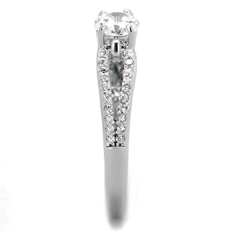 Silver Jewelry Rings Sterling Silver Rings For Women TS431 Rhodium 925 Sterling Silver Ring Alamode Fashion Jewelry Outlet