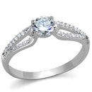 Sterling Silver Rings For Women TS431 Rhodium 925 Sterling Silver Ring