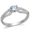 Sterling Silver Rings For Women TS431 Rhodium 925 Sterling Silver Ring
