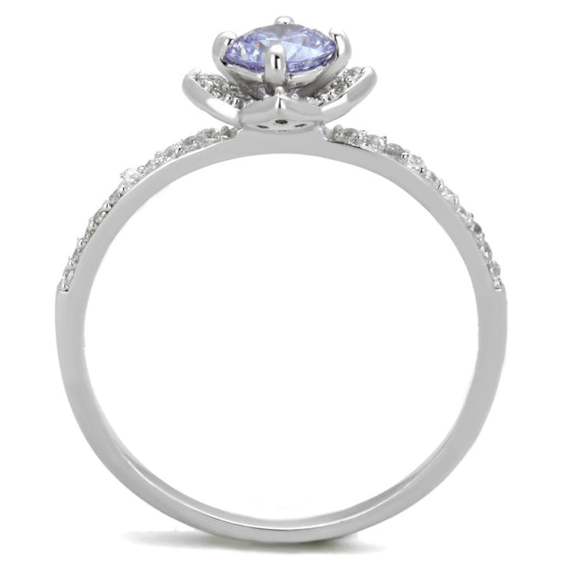 Sterling Silver Rings For Women TS432 Rhodium 925 Sterling Silver Ring