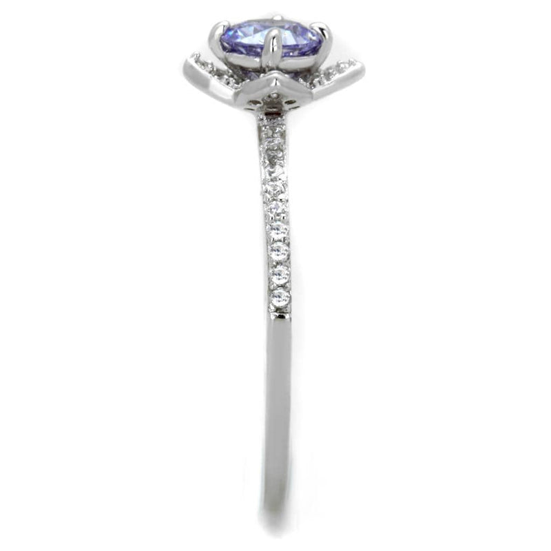 Sterling Silver Rings For Women TS432 Rhodium 925 Sterling Silver Ring