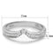 Sterling Silver Rings For Women TS433 Rhodium 925 Sterling Silver Ring