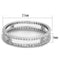 Sterling Silver Rings For Women TS434 Rhodium 925 Sterling Silver Ring