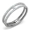 Sterling Silver Rings For Women TS434 Rhodium 925 Sterling Silver Ring