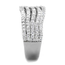 Sterling Silver Rings TS364 Rhodium 925 Sterling Silver Ring with CZ