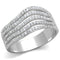 Sterling Silver Rings TS364 Rhodium 925 Sterling Silver Ring with CZ