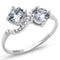 Sterling Silver Rings TS577 Rhodium 925 Sterling Silver Ring with CZ