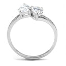 Sterling Silver Rings TS578 Rhodium 925 Sterling Silver Ring with CZ