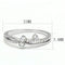 Sterling Silver Rings TS581 Rhodium 925 Sterling Silver Ring with CZ