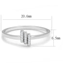 Sterling Silver Rings TS584 Rhodium 925 Sterling Silver Ring with CZ