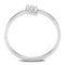 Silver Jewelry Rings Sterling Silver Rings TS584 Rhodium 925 Sterling Silver Ring with CZ Alamode Fashion Jewelry Outlet