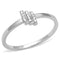 Silver Jewelry Rings Sterling Silver Rings TS584 Rhodium 925 Sterling Silver Ring with CZ Alamode Fashion Jewelry Outlet