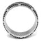 Sterling Silver Rings TS600 Rhodium + Ruthenium 925 Sterling Silver Ring
