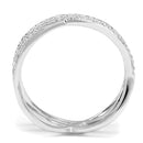 Sterling Silver Rings TS602 Rhodium 925 Sterling Silver Ring with CZ