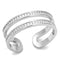 Sterling Silver Rings TS605 Rhodium 925 Sterling Silver Ring with CZ