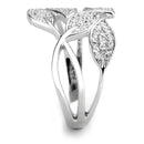 Sterling Silver Rings TS618 Rhodium 925 Sterling Silver Ring with CZ