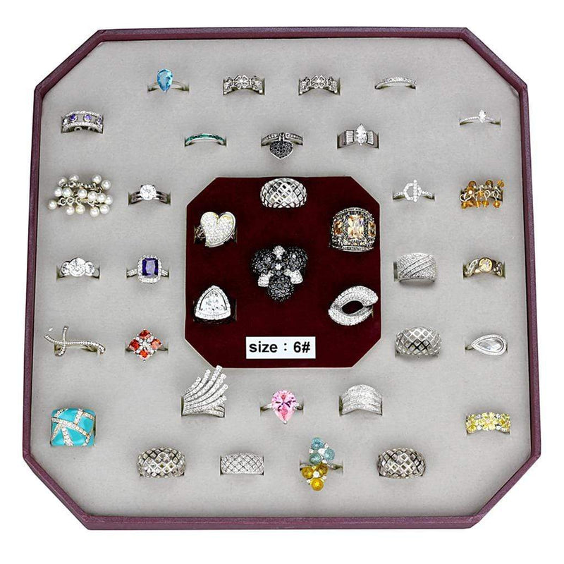 Sterling Silver Rings VK925-001-SIZE6 Assorted 925 Sterling Silver Ring