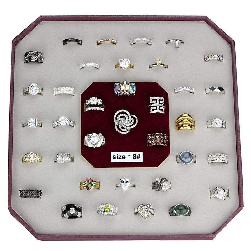 Sterling Silver Rings VK925-002-SIZE8 Assorted 925 Sterling Silver Ring
