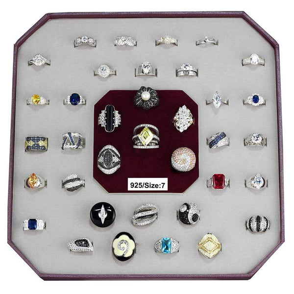 Sterling Silver Rings VK925-004-SIZE7 Assorted 925 Sterling Silver Ring