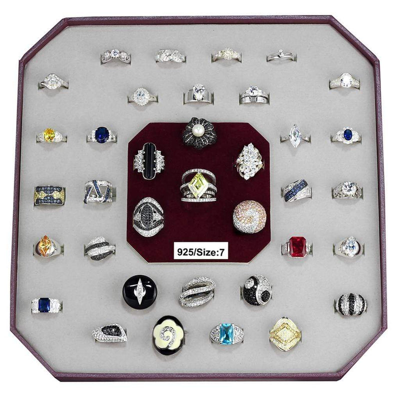 Sterling Silver Rings VK925-004-SIZE7 Assorted 925 Sterling Silver Ring