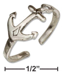 Silver Jewelry Rings Sterling Silver Sideways Anchor Toe Ring JadeMoghul