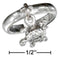 Sterling Silver Turtle Charm Toe Ring