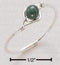 Silver Jewelry Rings Sterling Silver Wire Ring With Malachite Bead JadeMoghul Inc.