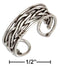 Silver Jewelry Rings Sterling Silver Woven Toe Ring JadeMoghul