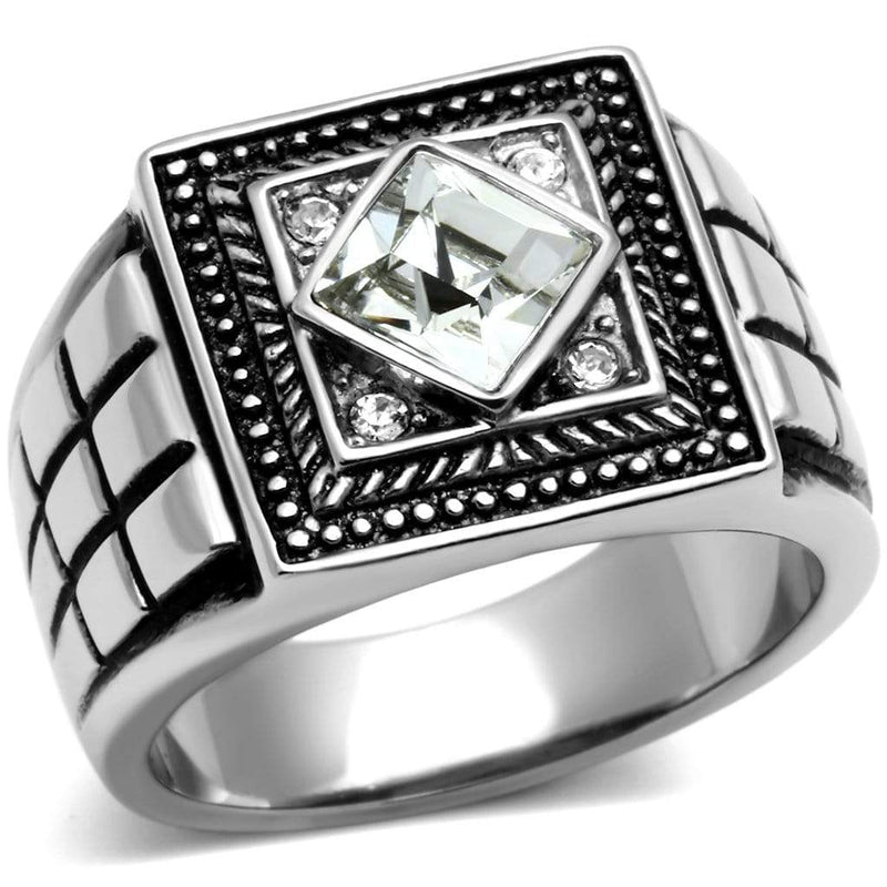 Swarovski Crystal Rings TK589 Stainless Steel Ring with Top Grade Crystal
