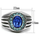 Swarovski Crystal Rings TK601 Stainless Steel Ring with Top Grade Crystal