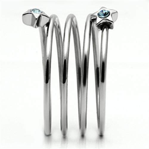 Swarovski Crystal Rings TK621 Stainless Steel Ring with Top Grade Crystal