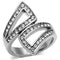 Swarovski Crystal Rings TK625 Stainless Steel Ring with Top Grade Crystal