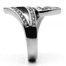 Swarovski Crystal Rings TK625 Stainless Steel Ring with Top Grade Crystal