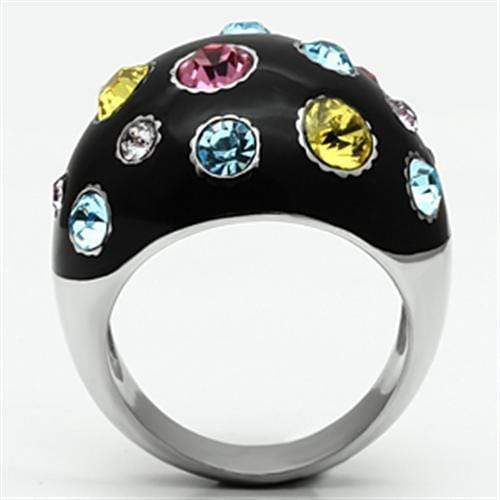 Swarovski Crystal Rings TK640 Stainless Steel Ring with Top Grade Crystal