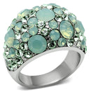 Swarovski Crystal Rings TK641 Stainless Steel Ring with Top Grade Crystal