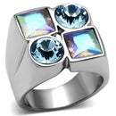 Swarovski Crystal Rings TK645 Stainless Steel Ring with Top Grade Crystal