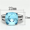 Swarovski Crystal Rings TK647 Stainless Steel Ring with Top Grade Crystal