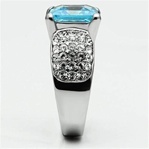 Swarovski Crystal Rings TK648 Stainless Steel Ring with Top Grade Crystal